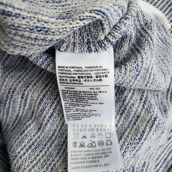 Levi's Made & Crafted Sweater Womens 1 Gray Blue Safari Heavy Knit Long Sleeve - Picture 9 of 11